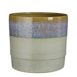 Cache - pot en terre cuite bleu foncé d26 Cache - pot en terre cuite bleu foncé d26
