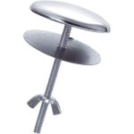 Cache trou laiton chrom� Ø 50 mm pellet asc