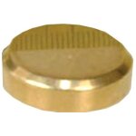 Cache vis plat Ø18mm finition laiton poli boite de 10 pi�ce guitel 9020d18s10