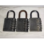 Cadenas  code tsa - 3 molettes - spcial douane - 146tsa / 30mm - lot de 2 abus