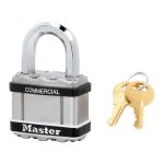 Cadenas professionnel � cl� - 51 mm de large - anse de 25 mm master lock