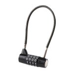 Cadenas robuste a combinaison a 4 chiffres pour coffre a outils, abri de jardin, rangement, cble de ...