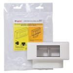 Cadre double pour appareillage legrand mosaic pour moulures 12, 5