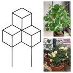 Cadre de support de plantes en treillis, grille de fer, fil dcoratif, bordure de clture, accessoire ...