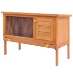 Cage clapier extrieur en bois pour lapins 1 tage