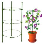 Cages  tomates robustes - 1 support pour plantes de jardin, 45 cm de haut, plastique durable, idal ...