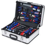 Caisse a outils workpro complete professionnelle 119 pieces avec mallette en aluminium - boite a outils ...