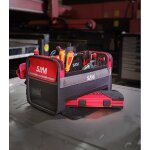 Caisse � outils textile � fermeture zipp�e et scratch - 39 litres sam outillage
