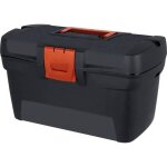 Caisse de rangement - curver - 33x19x16cm - plastique - couleur noir - outils et piquets