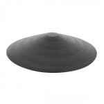 Cale porte amovible conique sans fixation en caoutchouc diam�tre 118 mm - noir cadap