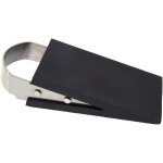 Cale de porte avec clip  ressort - bute de porte antidrapante avec support en acier inoxydable - idal ...