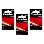 Camelion lot de 3 piles alcaline plus 6v 4lr44 1414a