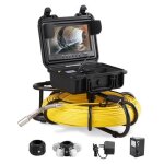 Camra d'inspection canalisation - vevor - camra endoscopique drain - ecran 9'' cble 120m