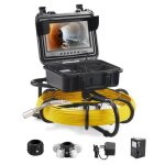 Camra d'inspection canalisation - vevor - camra endoscopique drain - ecran 9'' cble 50m