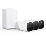 Camra de scurit eufycam 2 pro camra de surveillance 3 + 1, autonomie de batterie de 365 jours, compatibili ...