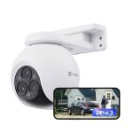 Cam�ra de surveillance ext�rieure - ezviz - h80f - triple objectif 4mp - zoom 12x - ip67