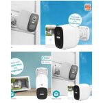 Cam�ra surveillance ext�rieure wi - fi 4mp full hd 1080p ip65 accu 5 mois support msd vision nocturne ...