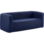 Canap� gonflable 3 places bleu - terracotta - int�rieur & ext�rieur