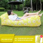 Canap� gonflable de camping de couleur pure, sac paresseux, lit, canap�s de jardin, meubles d'ext�rieur, ...