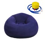 Canap gonflable ultra doux et confortable, fauteuil paresseux pliable et lavable pour chambre a coucher, ...