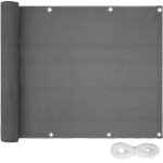 Canisse brise - vue pour balcon gris 75 cm helloshop26 2208248