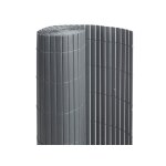 Canisse pvc double face anthracite 6 m - 2 rouleaux de 3 x 1, 50 m - jardideco