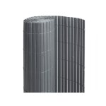 Canisse pvc double face anthracite 6 m - 2 rouleaux de 3 x 1, 80 m - jardideco