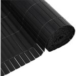 Canisse pvc double face - nature - 1 x 3 m - 1600 g / m - occultant 4 / 5 - anti - uv - anthracite