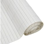 Canisse pvc double face - nature - 1 x 3 m - 1600 g / m - occultant 4 / 5 - anti - uv - blanc