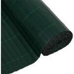 Canisse pvc double face - nature - 1 x 3 m - 1600 g / m - occultant 4 / 5 - anti - uv - vert Canisse pvc double face - nature - 1 x 3 m - 1600 g / m - occultant 4 / 5 - anti - uv - vert