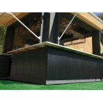 Canisse pvc double face noir 18 m - 6 rouleaux de 3 x 1, 80 m - jardideco