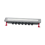 Caniveau douche � l'italienne venisio expert l. 700 mm grille inox bross� / � carreler, wirquin 30720833, ...