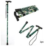 Canne pliable pour personnes ages, accessoire de plein air, pour la mobilit, pliable, portable, ajustable ...