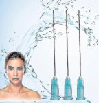 Canule a pointe emoussee pour injection d'acide hyaluronique, lot de 10 pieces, 18 g, 14 g, 20 g