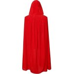 Cape a capuche unisexe wizard(130 cm rouge)