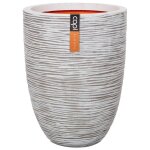 Capi kofi782 rib - vase el�gant bas nervur� - 36x47cm - ivoire