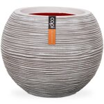 Capi pot a fleurs nature rib boule 40 x 32 cm ivoire kofi270