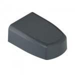 Capot pour gond de portail - aluminium laqu� blanc - 80 mm - platimium tirard