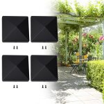 Capuchon de poteau de clture en plastique dur pour clture en bois extrieure, accessoires de jardin, ...