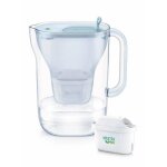 Carafe filtrante - brita - style eco - 2, 4 l - filtre mx pro - bleu