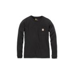 Carharrt 103244 - workw pocket l / s t - shirt - black - xs
