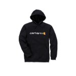 Carhartt 100074 signature logo sweatshirt - original fit - black - l Carhartt 100074 signature logo sweatshirt - original fit - black - l