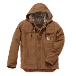 Carhartt 103826 - veste 100% coton duck avec capuche et doublure chaude - xl - carhartt® brown Carhartt 103826 - veste 100% coton duck avec capuche et doublure chaude - xl - carhartt® brown