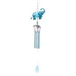 Carillon olien lphant bleu, carillon olien extrieur, dcor de jardin, balcon, cour, dcoration de ...