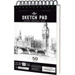 Carnet de croquis, a5 carnet dessin 180g / m papier epais, 100 pages / 50 feuilles reli�es a spirale ...
