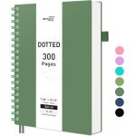 Carnet de notes b5  pois bullet dot grid journal  spirales - 300 feuilles / 150 pages pour crire - ...