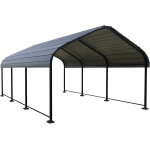 Carport abri de voiture en m�tal  phoenix  - 13, 5 m - gris