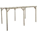 Carport voiture en bois sunny 3 x 5 m