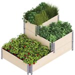 Carr potager 3 niveaux stepped bed 120 x 80 x 58. 5 cm