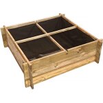 Carr� potager en bois  aroma  - 100 x 100 x 30 cm